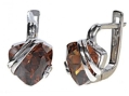 Серьги, серебро 925, кварц 002 01 21sk-00309 2010 г инфо 12406r.