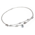 Серебряное ожерелье с серой жемчужиной WY11303NA 2009 г инфо 12426r.