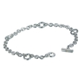 Браслет из серебра с бриллиантом для талисманов Hot diamonds dl061 2009 г инфо 12615r.